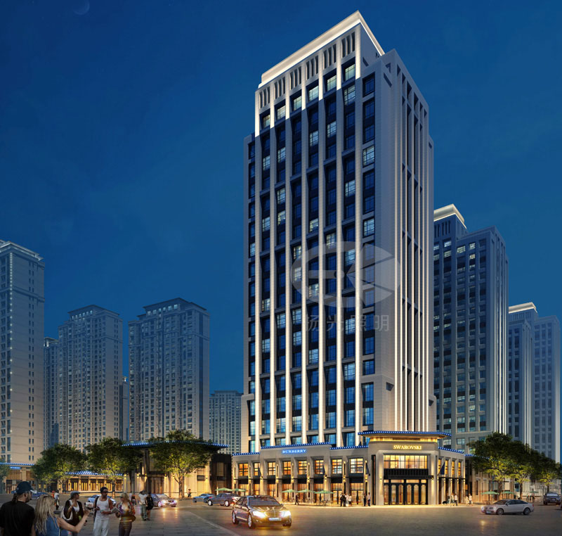 建築燈光設計效果圖二