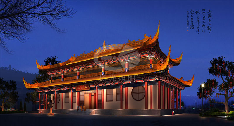 古建築照明設計效果圖