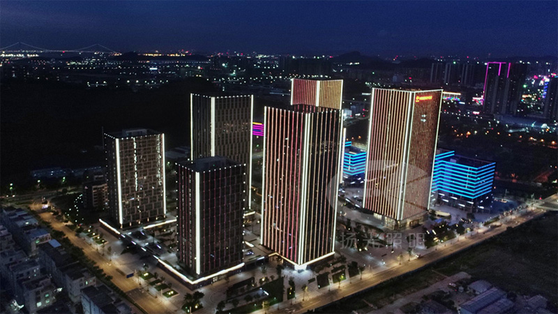 建築泛光照明（míng）工程鳥瞰圖（tú）