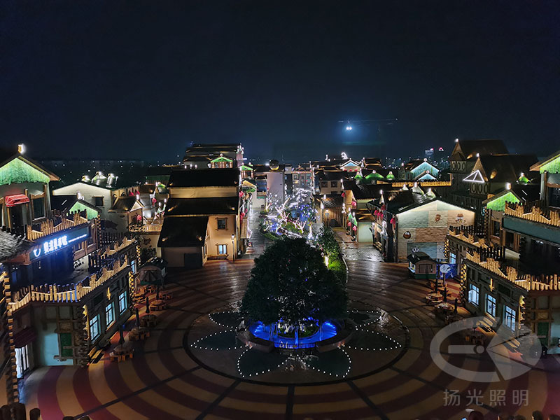 旅游乡（xiāng）镇夜景照明（míng）实景图