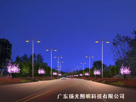 湖北银泉大道景观亮化
