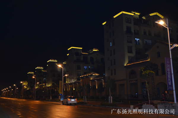 陽江馬德裏夜景照明工程（chéng）實拍