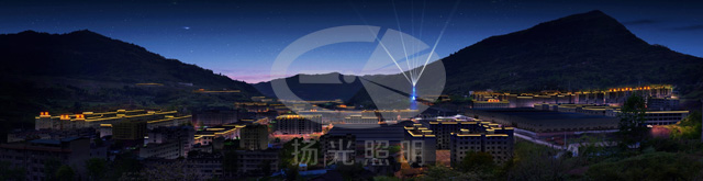 重慶雲陽工業園區夜景照明設計（jì）