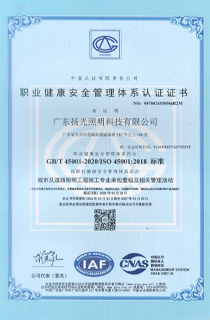 职业健康管（guǎn）理体系证书